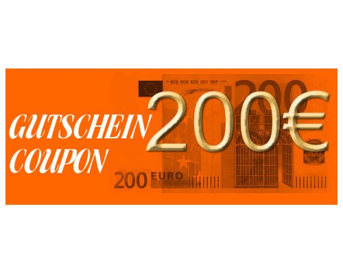 Certificado de regalo 200 Euro Haga clic en la imagen para cerrarla